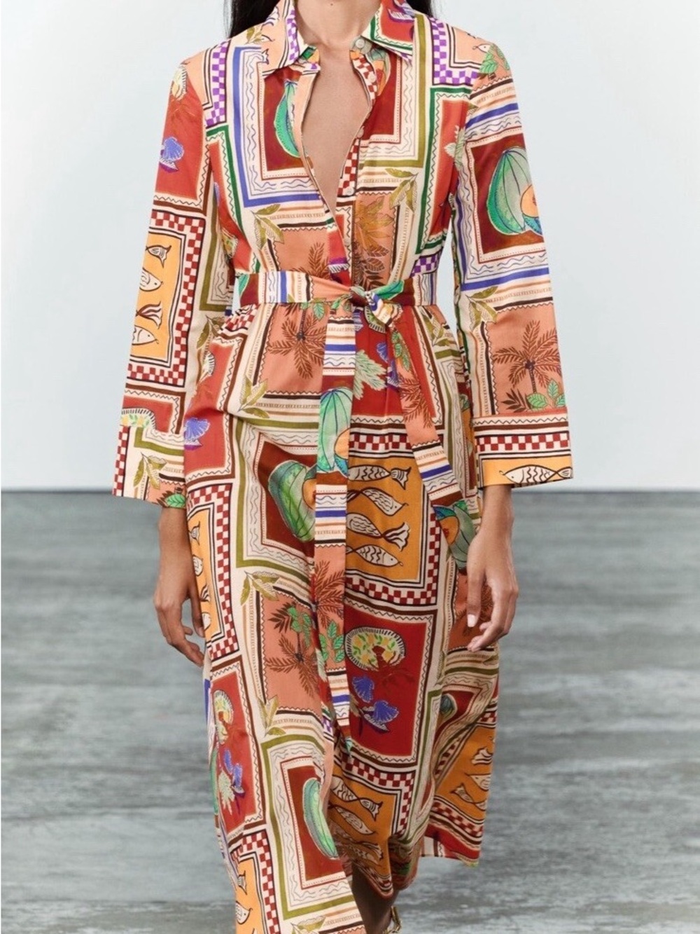 Zara Printed Shirt Dress from the ZW Collection